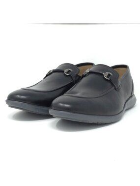 Thomas & Vine Burns Black Leather Bit Loafer 9M